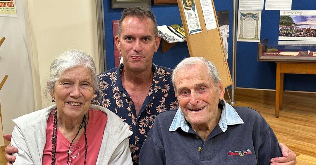 An image of George Warner on his 94th Birthday celebrating with family.